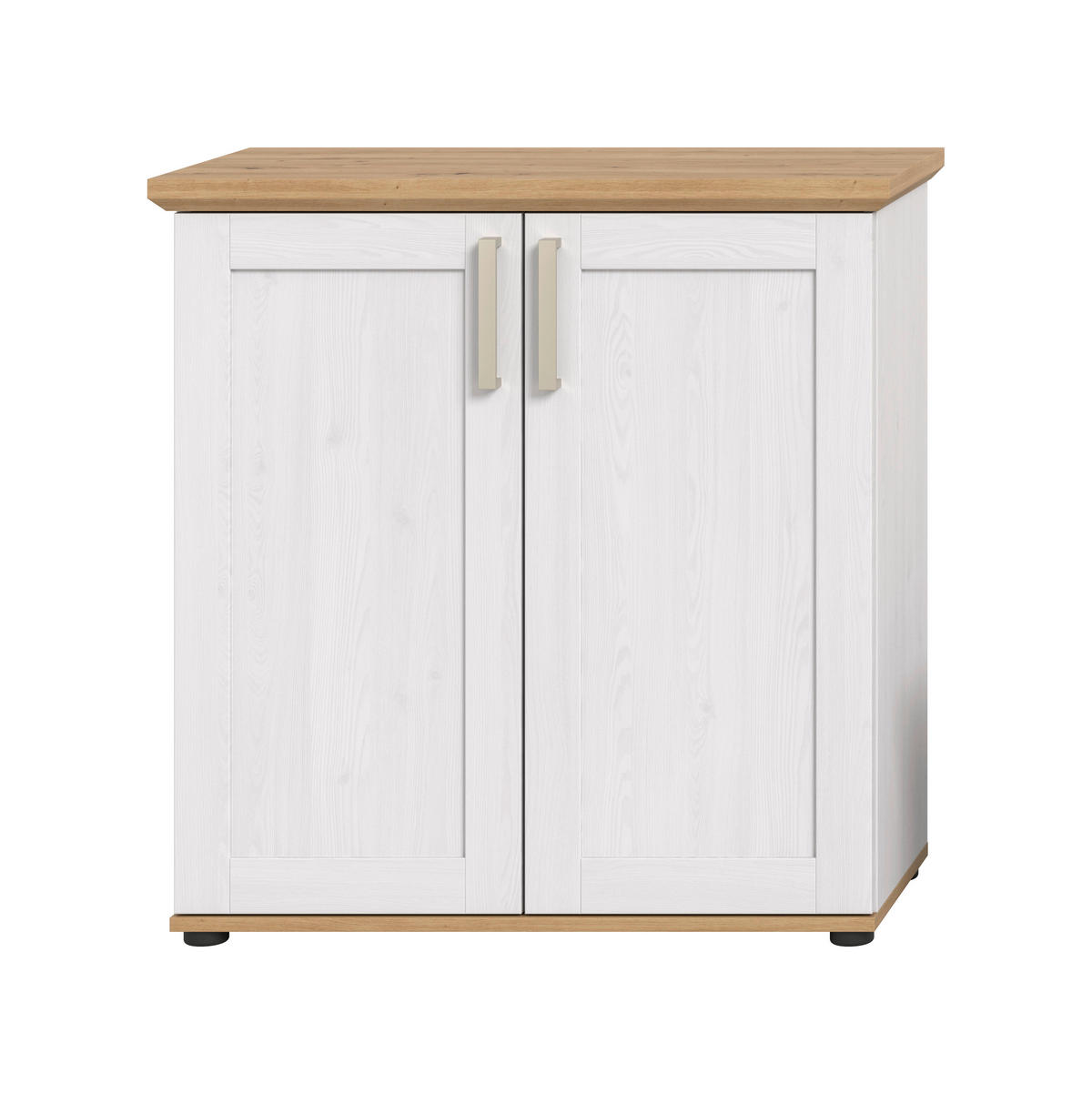 HIGHBOARD  84/88/37 cm  - Lärchefarben/Schwarz, Design, Holzwerkstoff/Kunststoff (84/88/37cm) - Livetastic