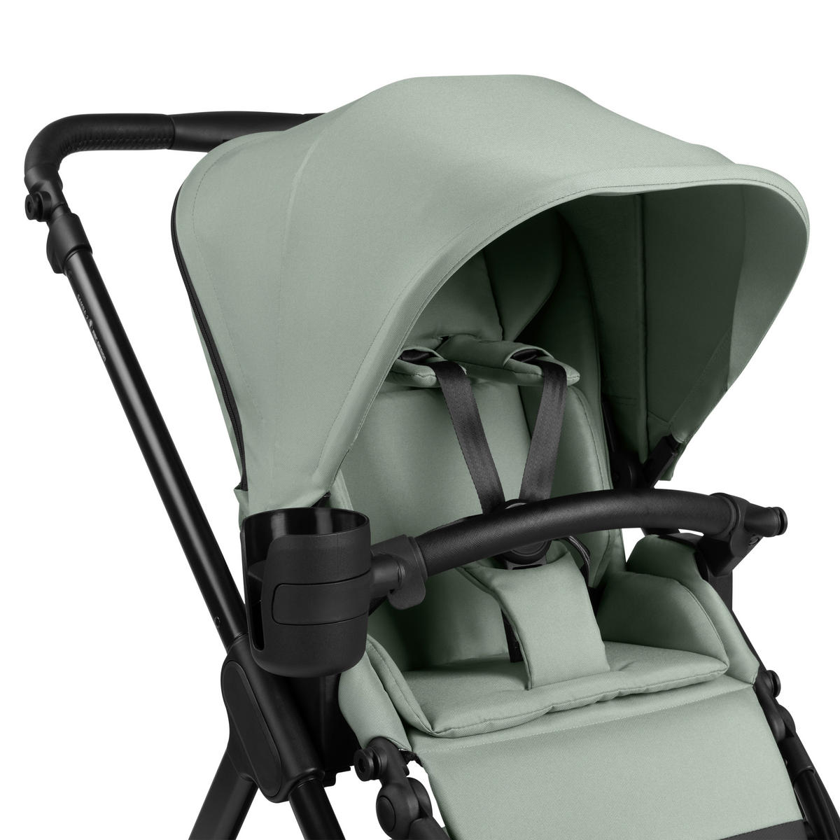 KINDERWAGEN  Samba 2  Pine  - Pastellgrün/Schwarz, Basics, Textil/Metall (60/108/88cm) - ABC Design