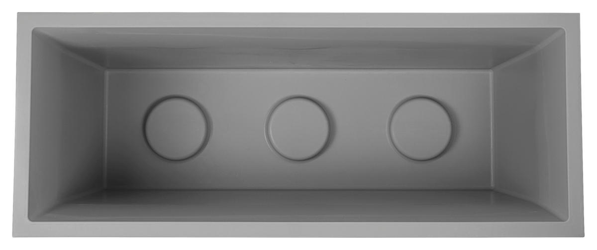 PFLANZTOPF   - Grau, Basics, Kunststoff (100/43/40cm) - Ambia Garden