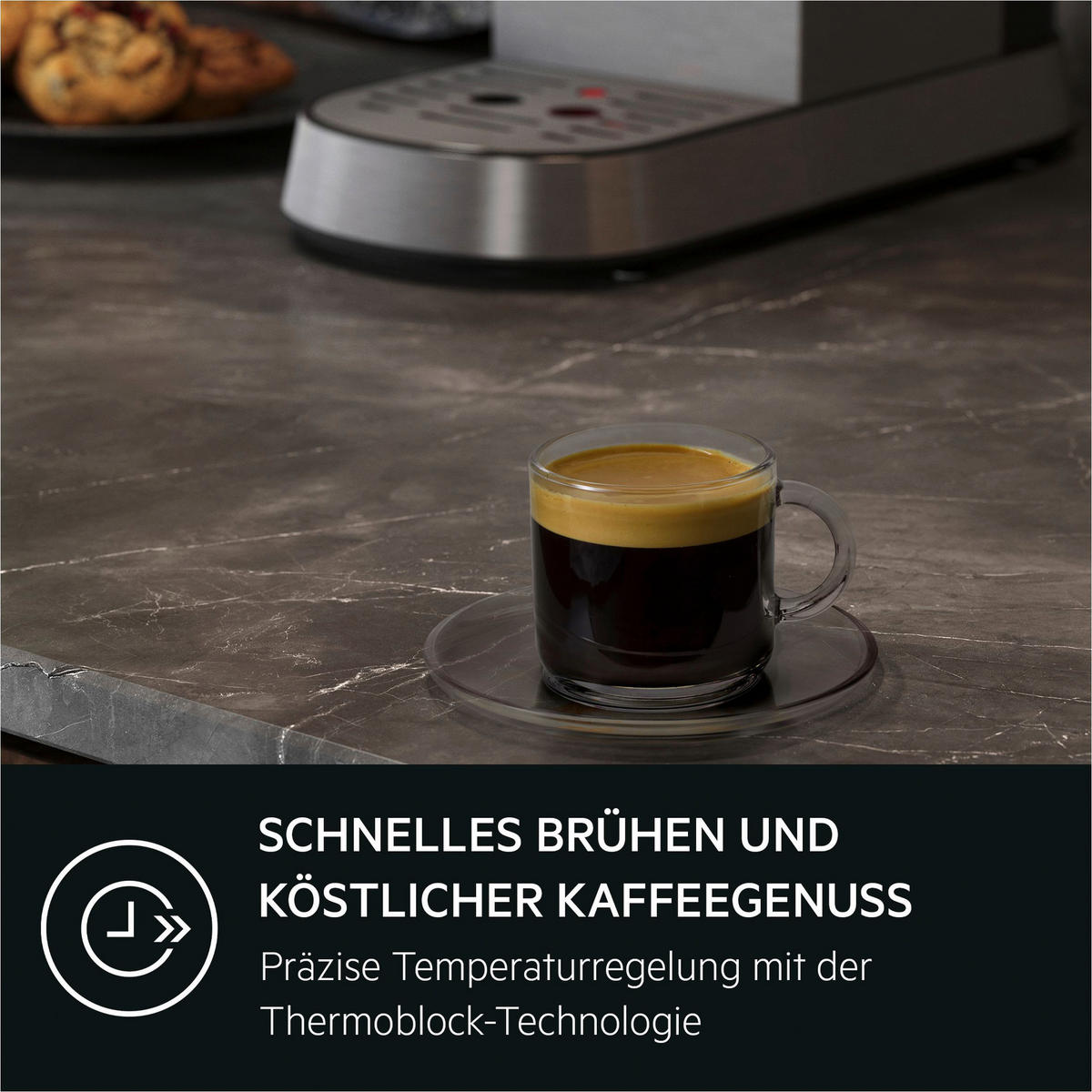 ESPRESSOMASCHINE  - Edelstahlfarben, Basics, Kunststoff/Metall (14,7/30,4/41,2cm) - AEG