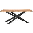 ESSTISCH in Holz, Metall 200/100/76 cm  - Akaziefarben, MODERN, Holz/Metall (200/100/76cm) - Landscape