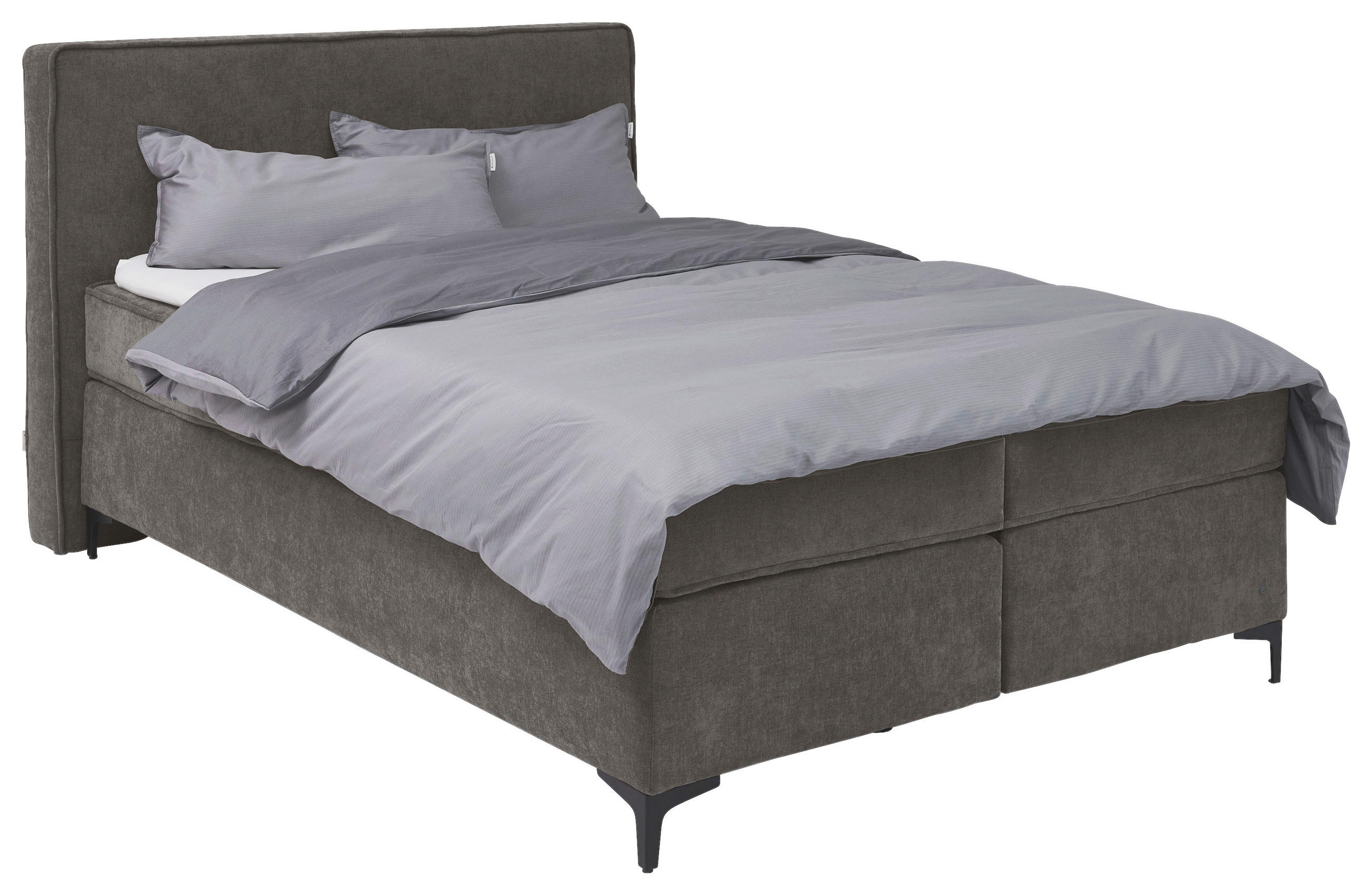 Tom Tailor Boxspringbett Modern BOX Bed Grau 180x200 cm
