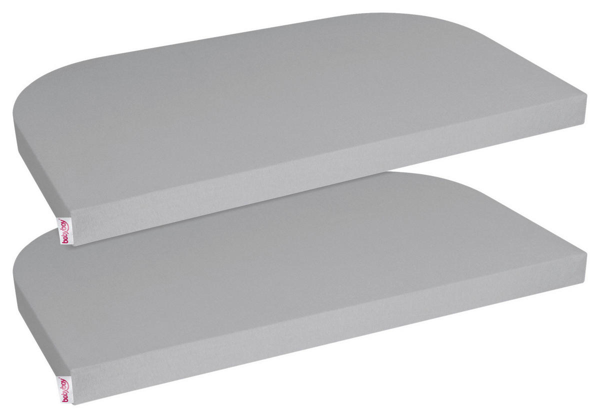 MATRATZENBEZUG    - Grau, Basics, Textil (105/57,5/6cm) - Babybay