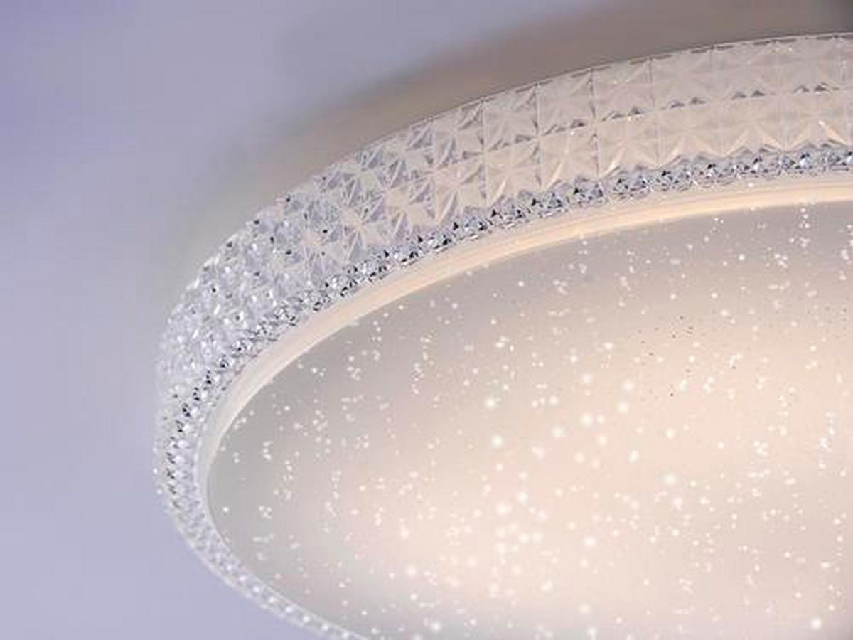 LED-DECKENLEUCHTE 60/10,5 cm    - Transparent/Weiß, Design, Kunststoff/Metall (60/10,5cm)