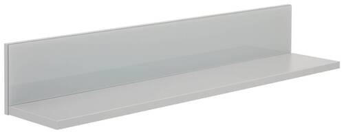 WANDBOARD Grau, Hellgrau  - Hellgrau/Grau, Design, Glas/Holzwerkstoff (109,7/18/21,9cm) - Hom`in