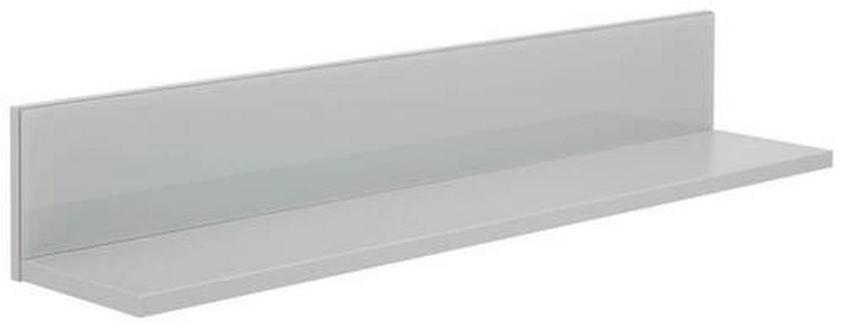 WANDBOARD Grau, Hellgrau  - Hellgrau/Grau, Design, Glas/Holzwerkstoff (109,7/18/21,9cm) - Hom`in