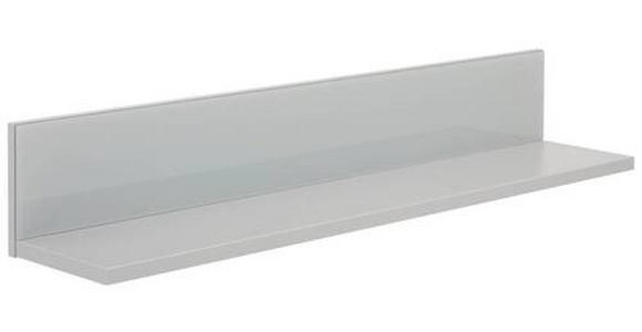 WANDBOARD Grau, Hellgrau  - Hellgrau/Grau, Design, Glas/Holzwerkstoff (109,7/18/21,9cm) - Hom`in