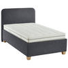 POLSTERBETT 120/200 cm  in Anthrazit  - Weiss/Anthrazit, Konventionell, Holz/Textil (120/200cm) - Beldomo - Sleep