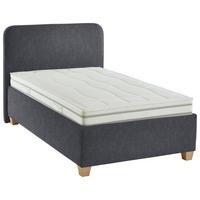 POLSTERBETT 140/200 cm  in Anthrazit  - Weiss/Anthrazit, Konventionell, Holz/Textil (140/200cm) - Beldomo - Sleep