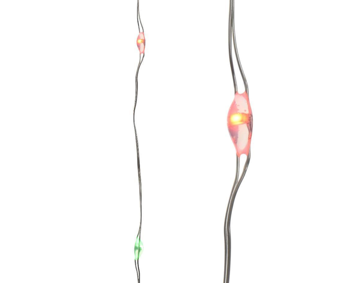 UKRASNE LAMPICE - prozirna, Osnovno, plastika (195/20/41cm) - X-Mas