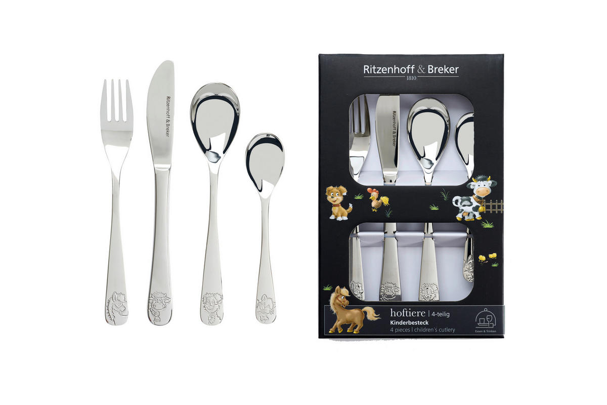 KINDERBESTECK - Silberfarben, KONVENTIONELL, Metall (15/23/3cm) - Ritzenhoff Breker