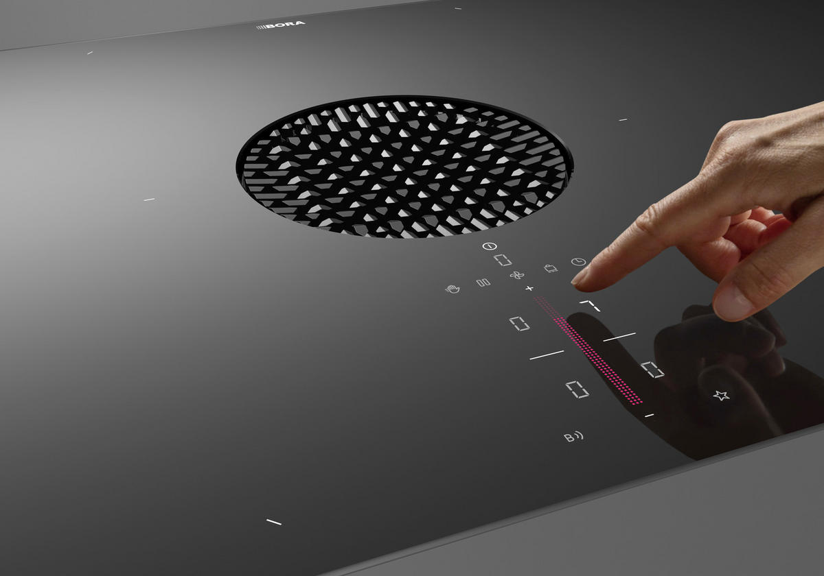 KOCHFELD-DUNSTABZUG-KOMBI - Schwarz, Trend, Glas (83/51,5/19,9cm) - Bora