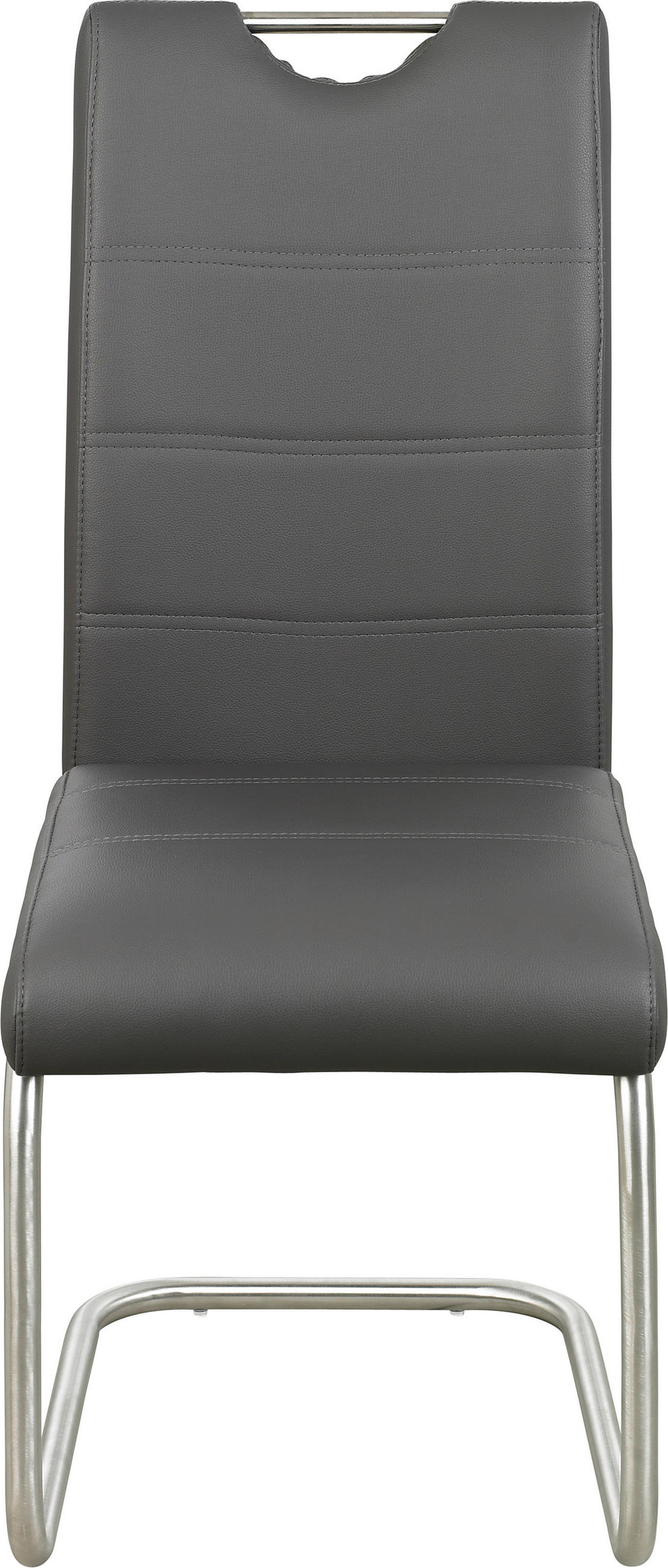 HOUPACÍ ŽIDLE, šedá, barvy nerez oceli - šedá/barvy nerez oceli, Design, kov/textil (43/98/58cm) - Xora