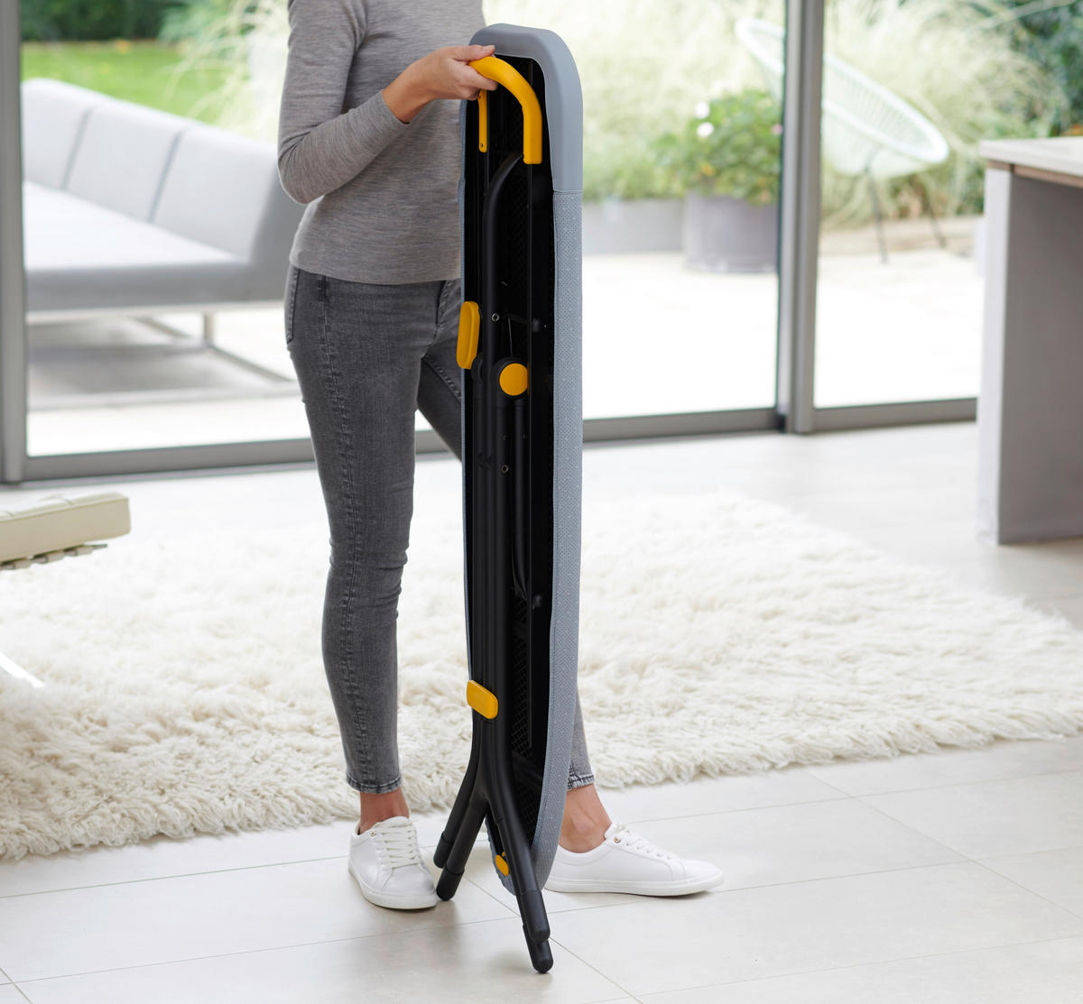 LIKALNA DESKA - siva, Basics, tekstil (38/130/8,5cm) - Joseph Joseph