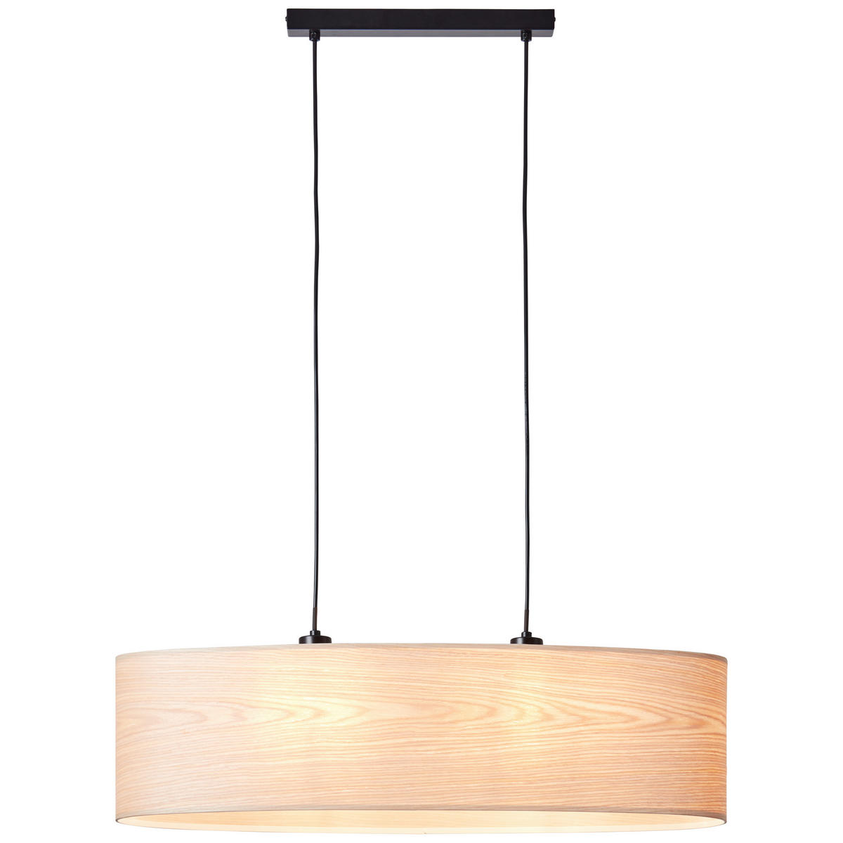 HÄNGELEUCHTE 78/22/120 cm    - Schwarz/Kieferfarben, Basics, Holz/Metall (78/22/120cm) - Brilliant
