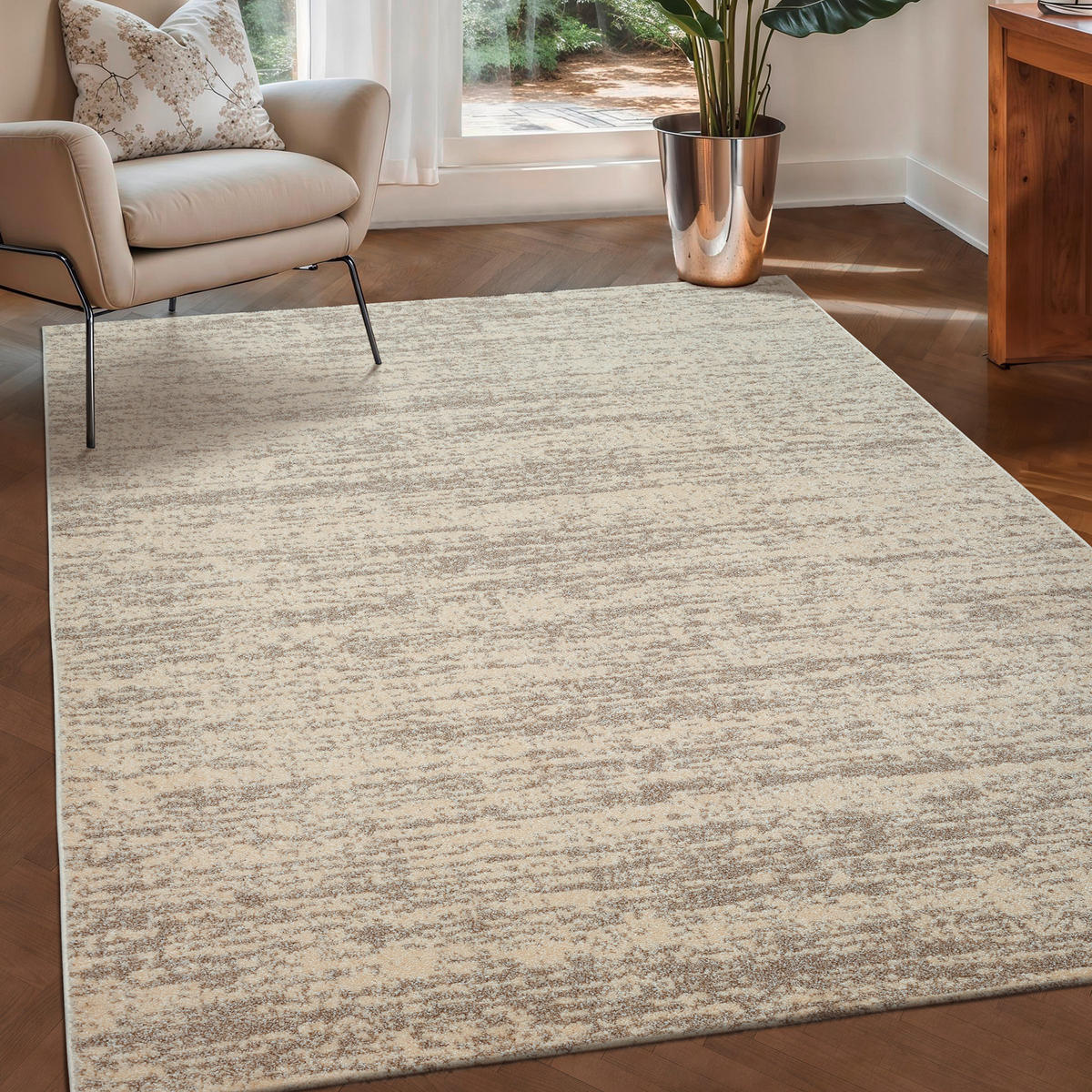 WEBTEPPICH 140/200 cm Oslo Creme  - Creme, Basics, Kunststoff/Textil (140/200cm) - Novel