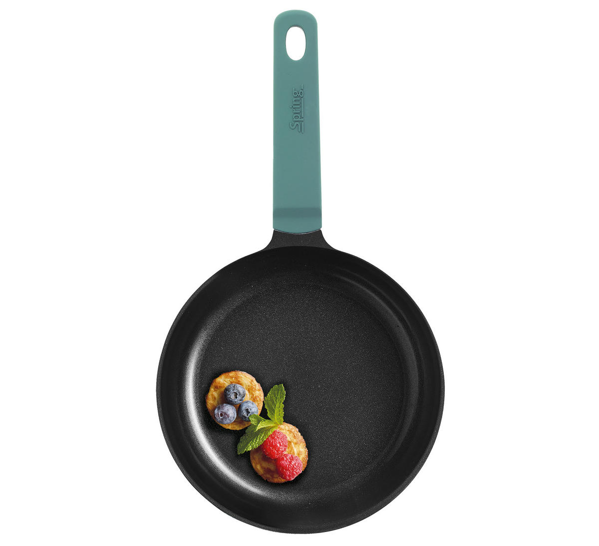 BRATPFANNE PURE Keramikbeschichtung  - Pastellgrün, Basics, Kunststoff/Metall (16/3,1cm) - Spring