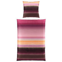BETTWÄSCHE Satin 155/220 cm  - Rosa/Grau, Textil (155/220cm) - Bio:Vio