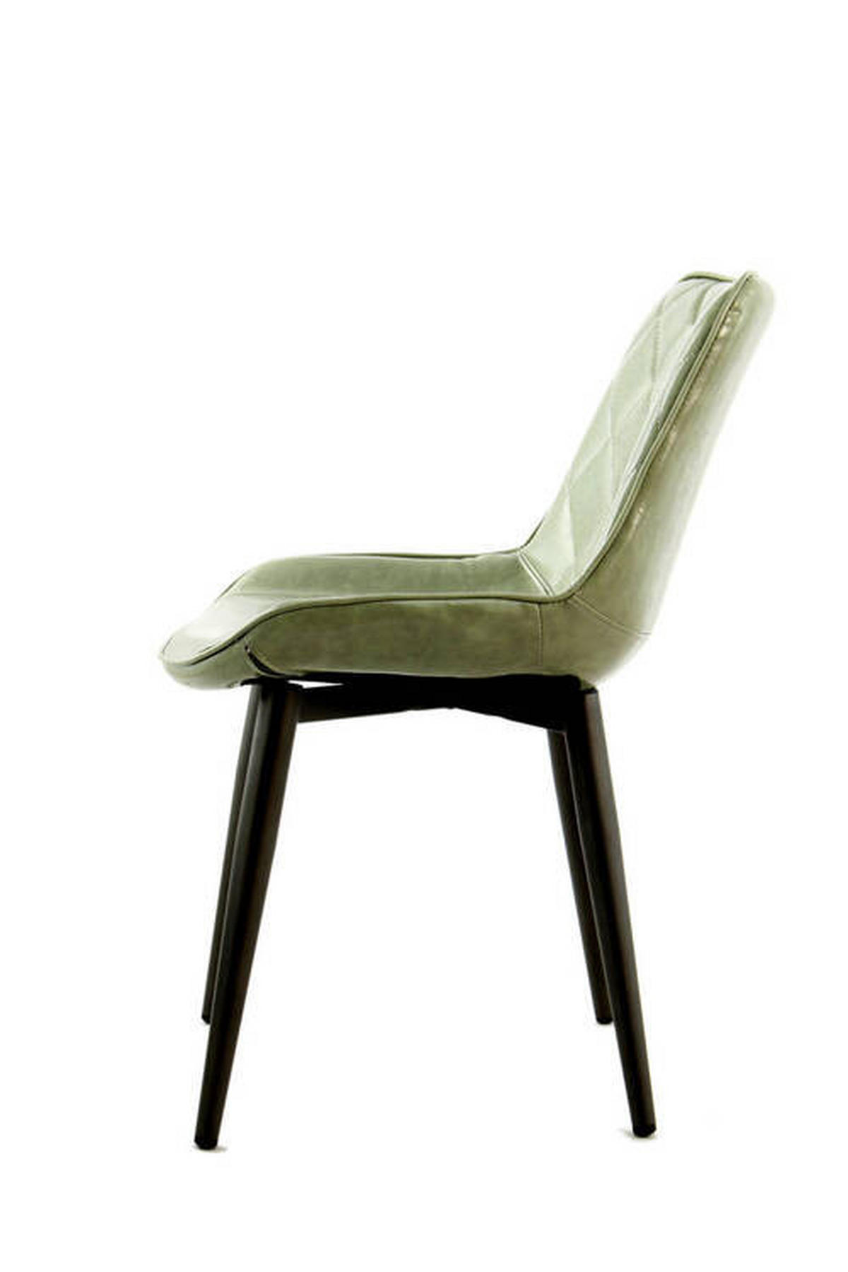 SADA ŽIDLÍ 2 kusy - světle zelená, Lifestyle, kov/kůže (51/80/60cm)