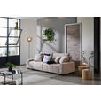 BIGSOFA Chenille Beige  - Dunkelbraun/Beige, KONVENTIONELL, Kunststoff/Textil (250/100/90cm) - Carryhome