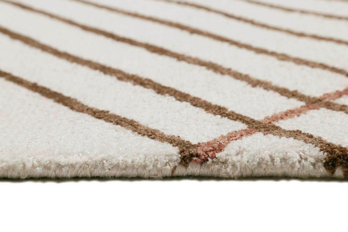 TUFTTEPPICH 70/140 cm Bass Braun, Schwarz, Beige  - Beige/Schwarz, MODERN, Textil (70/140cm) - Esprit