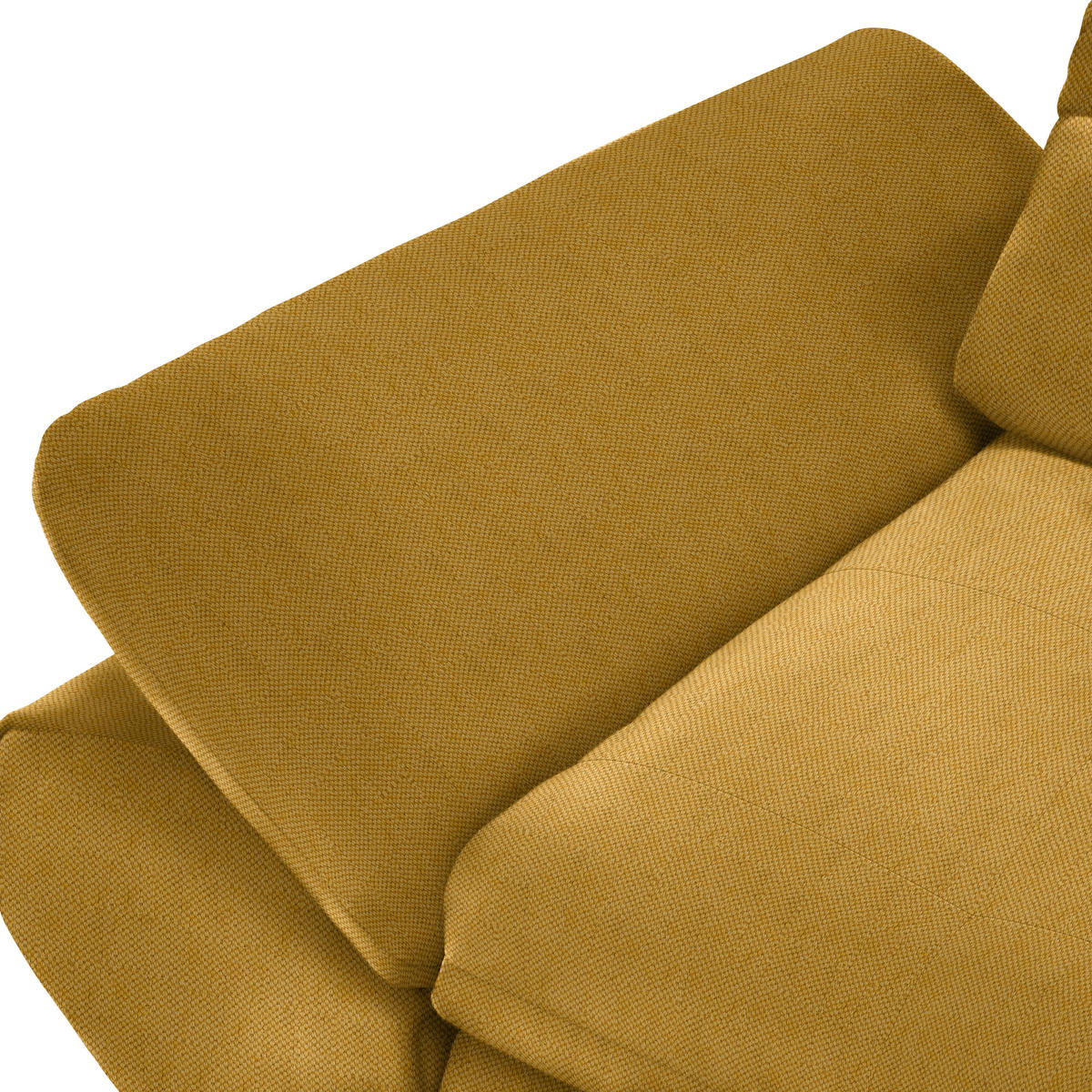 ECKSOFA  in Flachgewebe Gelb  341/204 cm  - Gelb/Schwarz, Design, Textil/Metall (341/204cm) - Xora