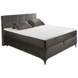 BOXSPRINGBETT 180/200 cm,  in Anthrazit  - Anthrazit/Schwarz, Design, Holzwerkstoff/Kunststoff (180/200cm) - Xora