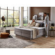 BOXSPRINGBETT 180/200 cm  in Hellgrau  - Hellgrau/Schwarz, KONVENTIONELL, Kunststoff/Textil (180/200cm) - Carryhome