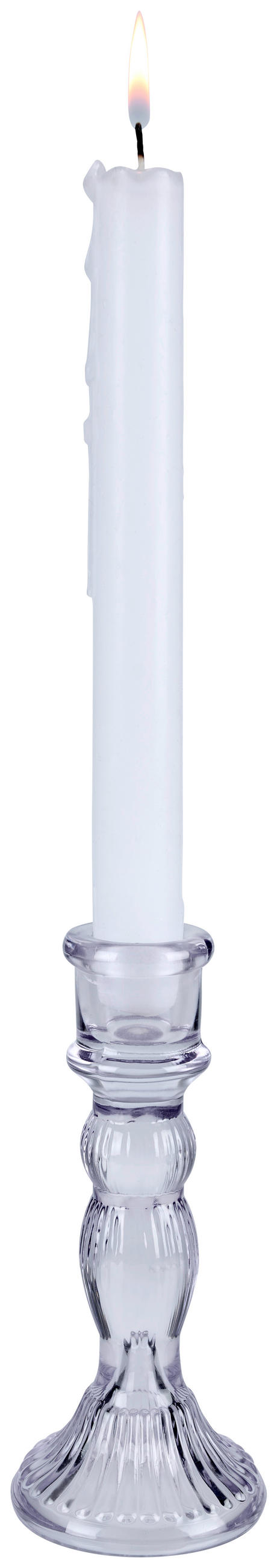 STOJAN NA SVIEČKU  sklo - sivá, Design, sklo (8/15,5cm) - Ambia Home
