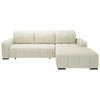ECKSOFA Mikrofaser Beige  - Beige/Schwarz, Modern, Textil/Metall (185/292cm) - Livetastic