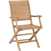 ZAHRADNÍ SKLÁPĚCÍ ŽIDLE - hnědá, Lifestyle, dřevo (54,5/93/62,5cm) - Ambia Garden