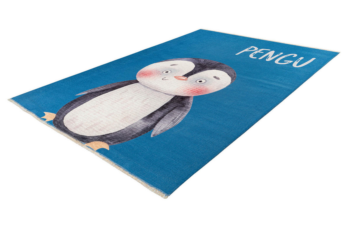 COVOR PENTRU COPII - albastru/alb, Trend, textil (115/170cm) - Ben'n'jen