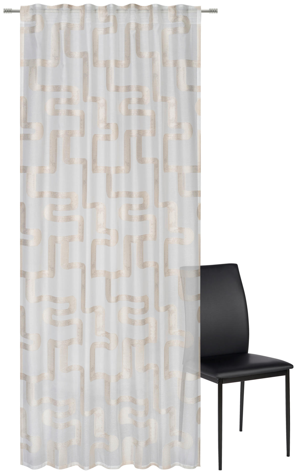 FERTIGVORHANG halbtransparent  - Beige, Design, Textil (140/260cm) - Dieter Knoll