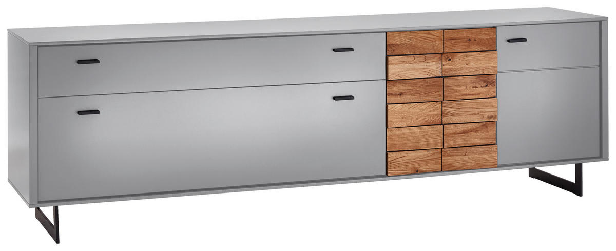 LOWBOARD  in 223,8/69,6/46,4 cm  - Kaschmir/Eichefarben, Design, Holz/Holzwerkstoff (223,8/69,6/46,4cm) - Novel