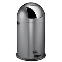 ABFALLEIMER Rome 33 L  - Anthrazit/Grau, Basics, Kunststoff/Metall (39/39/74cm) - Fackelmann