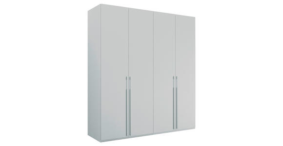 DREHTÜRENSCHRANK 201/235/60 cm 4-türig Grau - Grau, Trend, Holzwerkstoff/Metall (201/235/60cm) - Novel