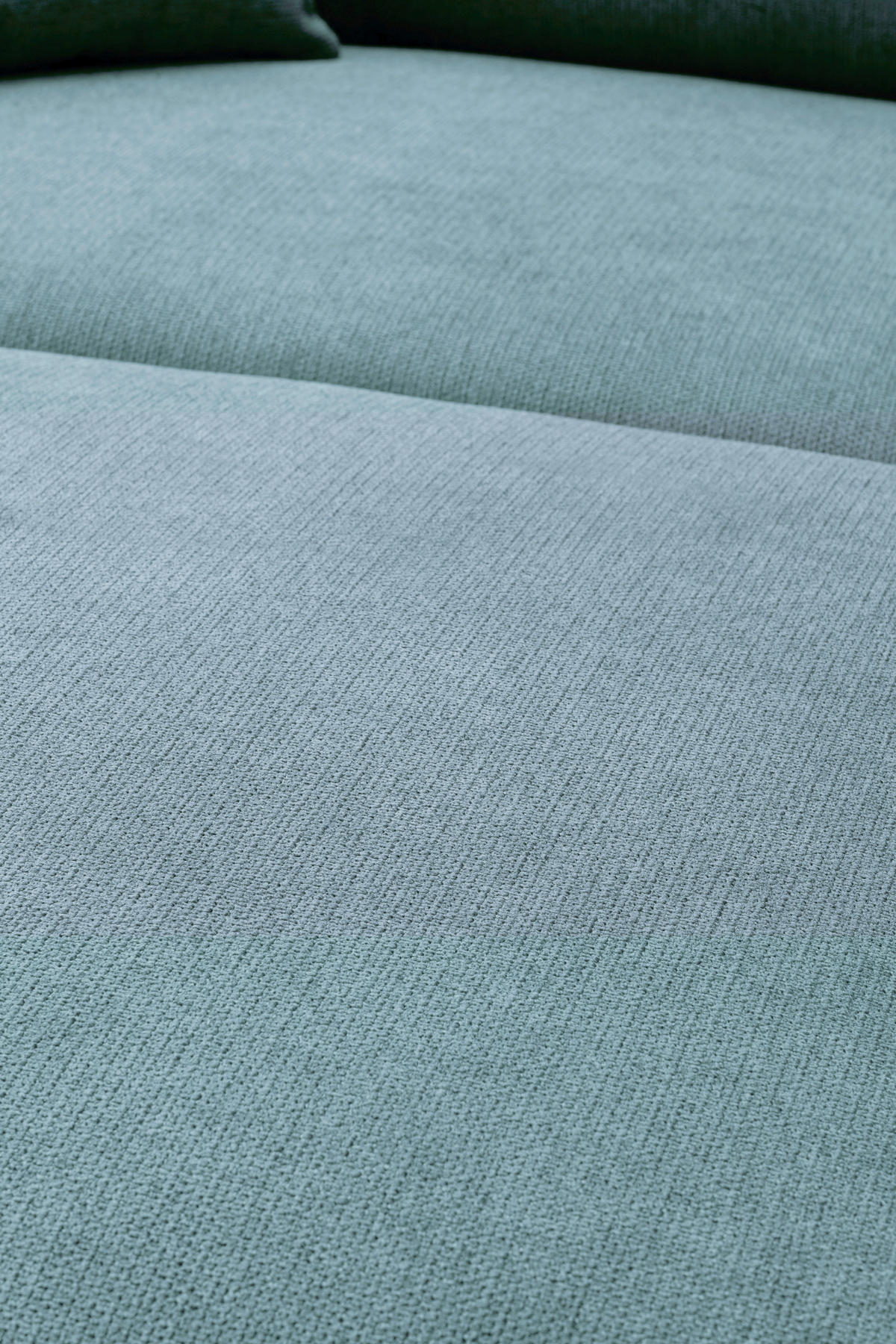 ECKSOFA Blaugrau Webstoff  - Blaugrau/Schwarz, KONVENTIONELL, Textil/Metall (196/304cm) - Hom`in