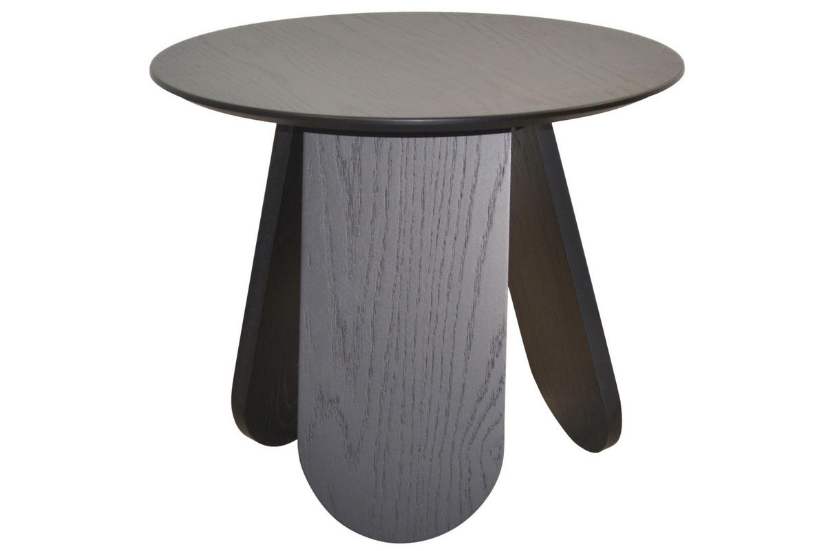 BEISTELLTISCH 50/50/42 cm Schwarz rund  - Schwarz, Design, Holzwerkstoff (50/50/42cm) - MID.YOU