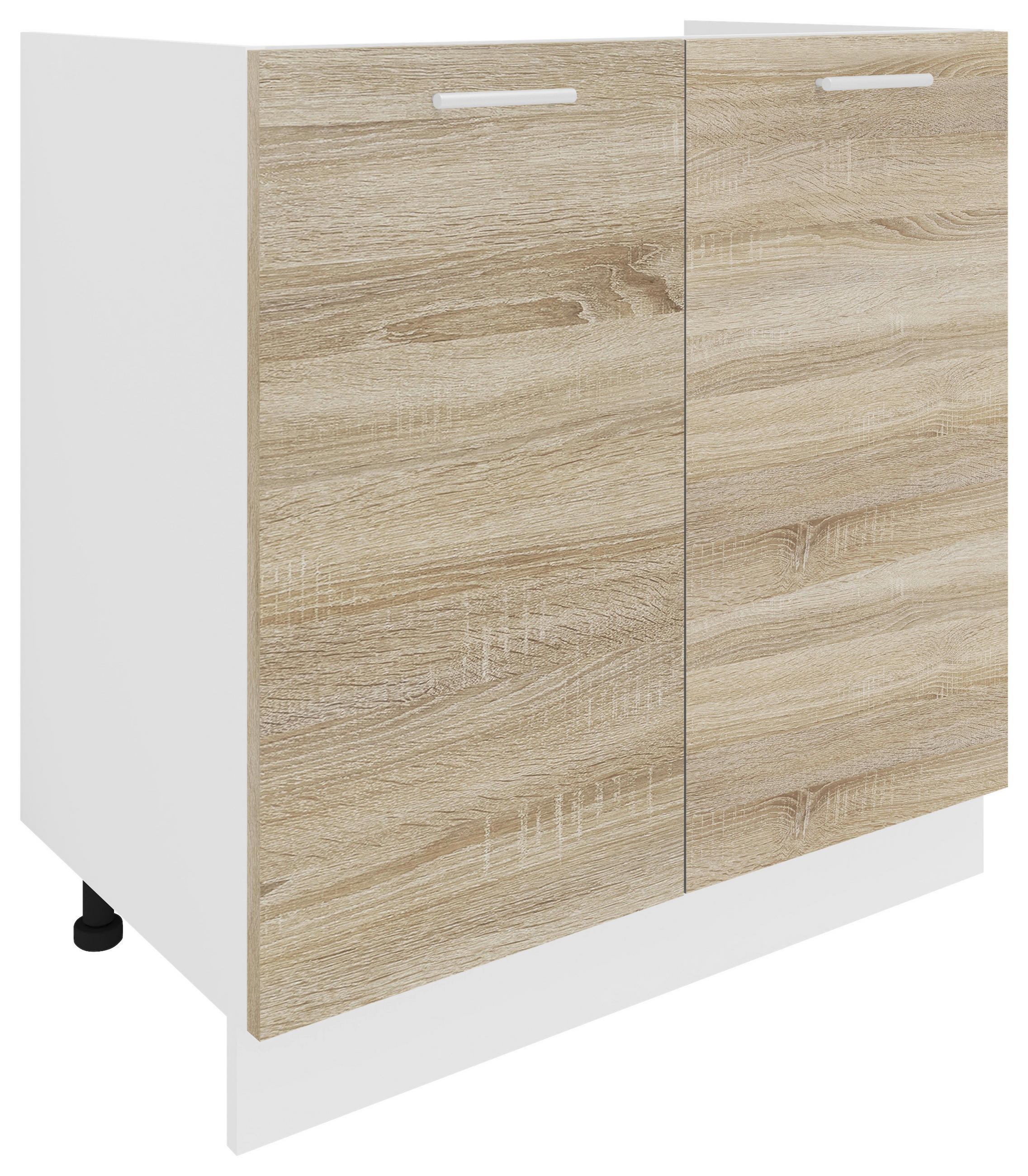 BÄNKSKÅP FÖR DISKHO 80/82/46 cm i vit, Sonoma ek 82/80/46 cm