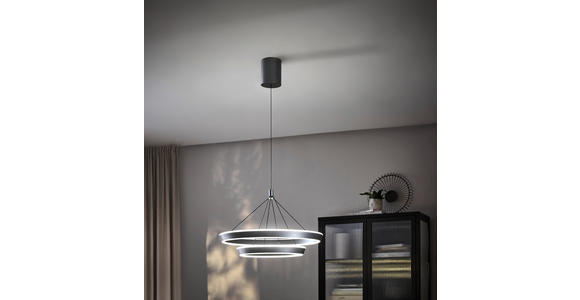 LED-HÄNGELEUCHTE 60/150 cm  - Grau, LIFESTYLE, Metall (60/150cm) - Ambiente