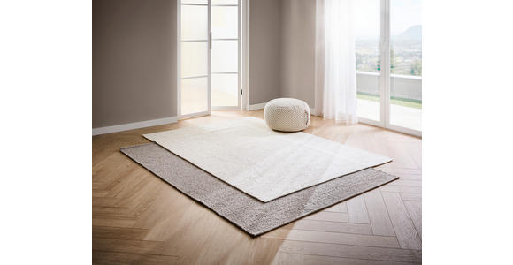 HANDWEBTEPPICH 160/230 cm Weiß rechteckig  - Weiß, Natur, Textil (160/230cm) - Linea Natura