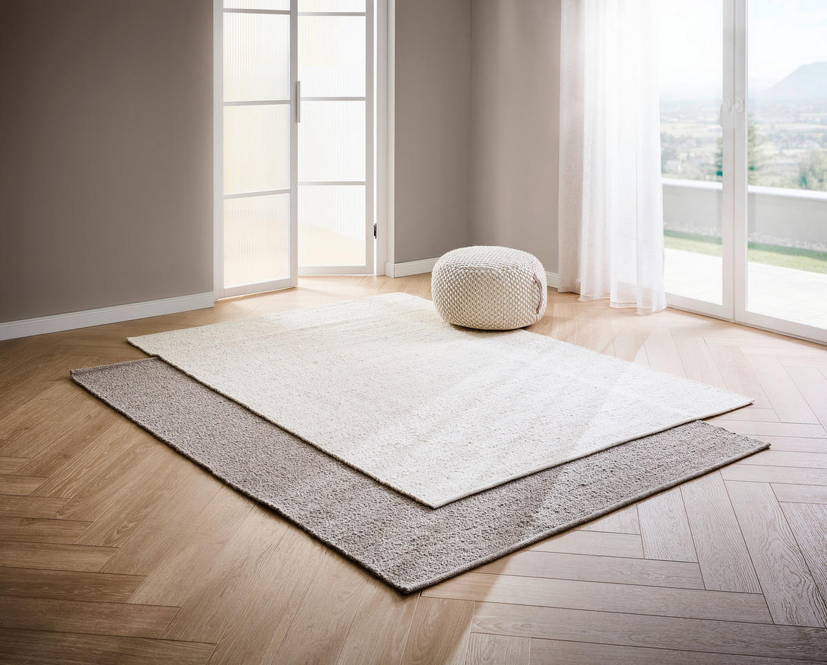 COVOR ȚESUT DE MÂNĂ    - alb, Natur, textil (160/230cm) - Linea Natura