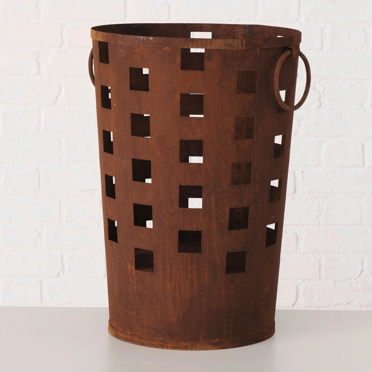 FEUERKORB  - Braun, ROMANTIK / LANDHAUS, Metall (40/55cm)