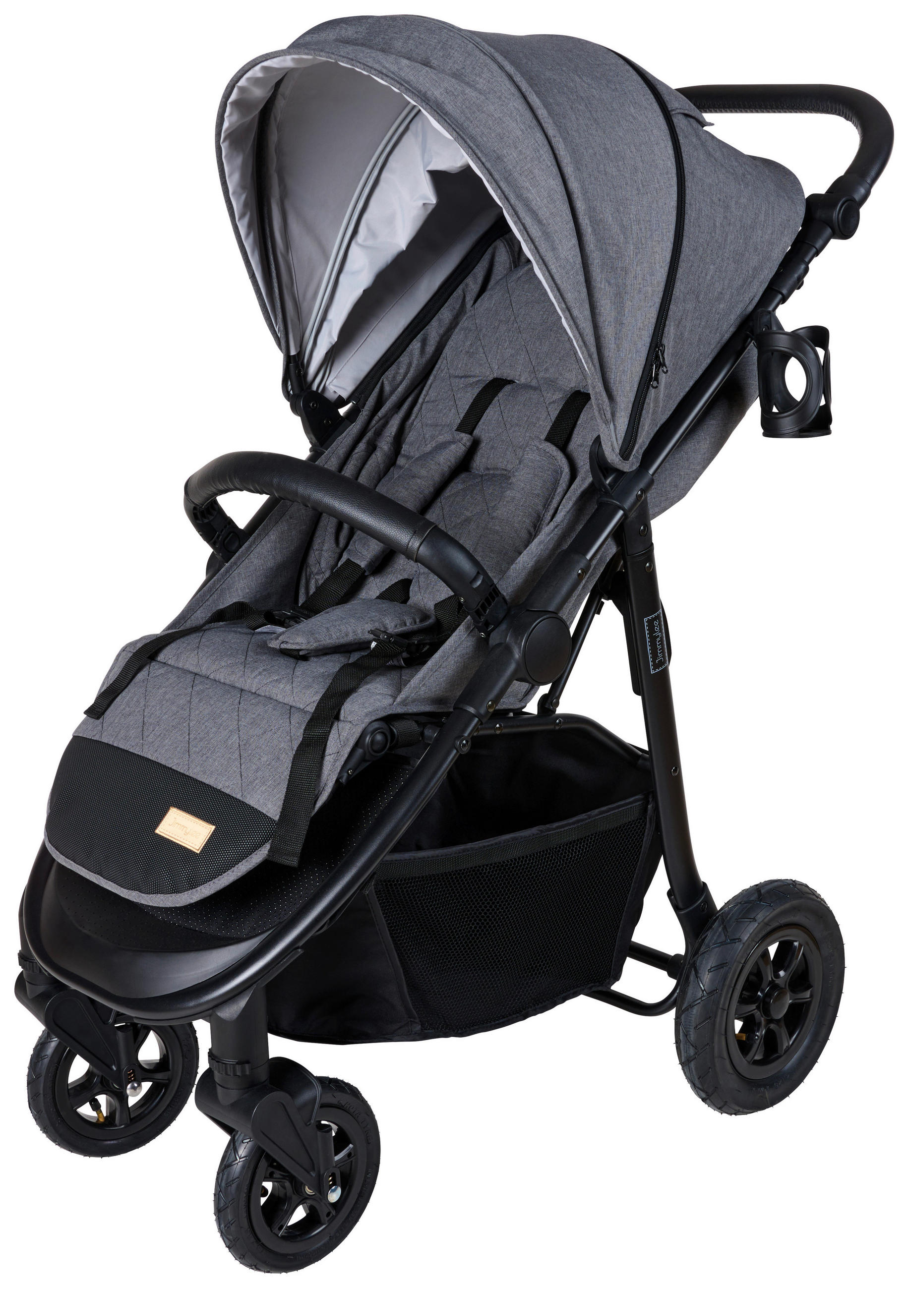 BUGGY SPIRIT XL Air  - Schwarz/Grau, Basics, Kunststoff/Textil (74/55/105cm) - Jimmylee