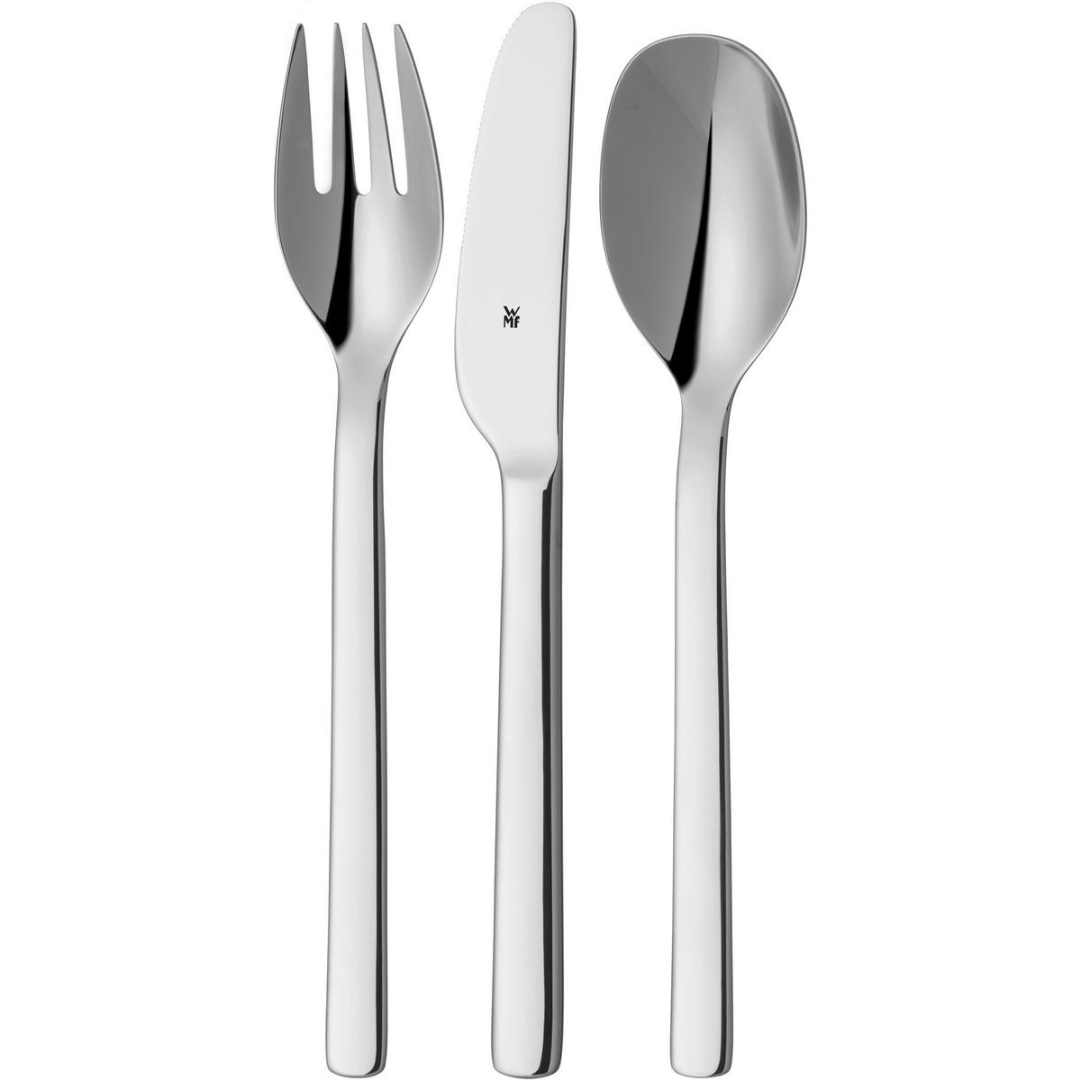 BESTECKSET My2Go  8-teilig  - Silberfarben/Grau, Design, Metall - WMF
