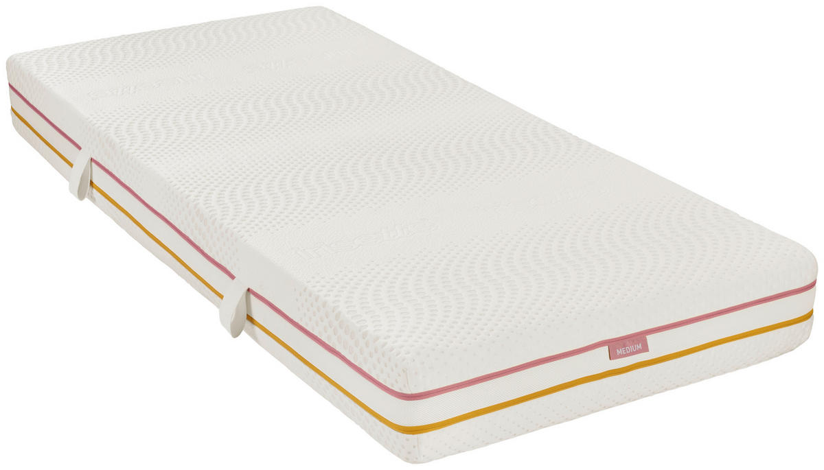 WENDEMATRATZE 140/200 cm Höhe ca. 21-22 cm 7 -Zonen - Beere/Gelb, Basics, Textil (140/200cm) - Irisette
