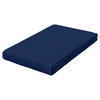 TOPPER-SPANNBETTTUCH PURE Jersey  - Dunkelblau, Basics, Textil (90-100/190-220cm) - Schlafgut