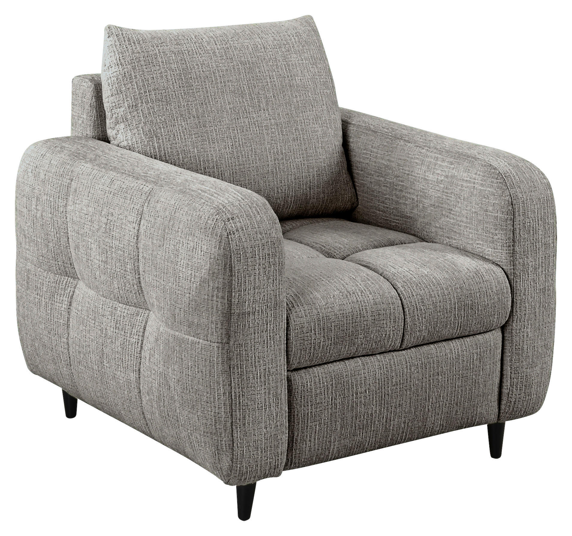 COCKTAILSESSEL Flachgewebe Dunkelgrau    - Dunkelgrau/Schwarz, Design, Holz/Textil (90/88/91cm) - Lomoco