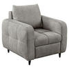 COCKTAILSESSEL Flachgewebe Dunkelgrau    - Dunkelgrau/Schwarz, Design, Holz/Textil (90/88/91cm) - Lomoco