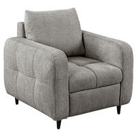 COCKTAILSESSEL Flachgewebe Dunkelgrau    - Dunkelgrau/Schwarz, Design, Holz/Textil (90/88/91cm) - Lomoco